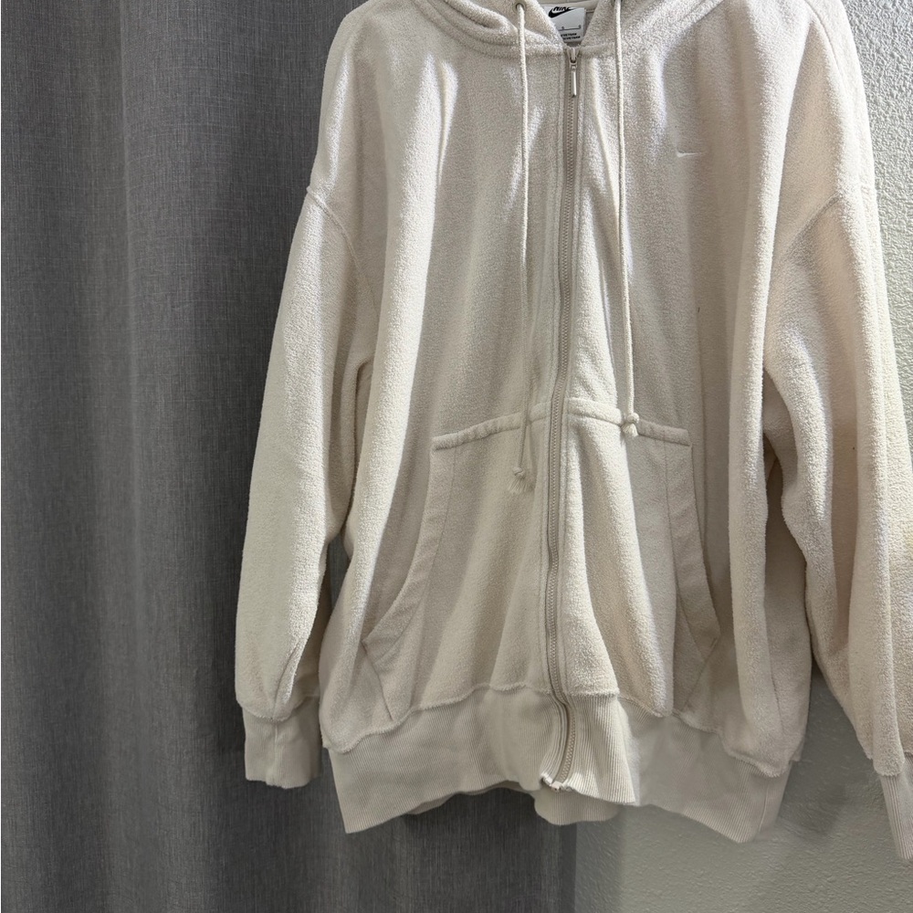 Nike Cream Terry Zip Hoodie